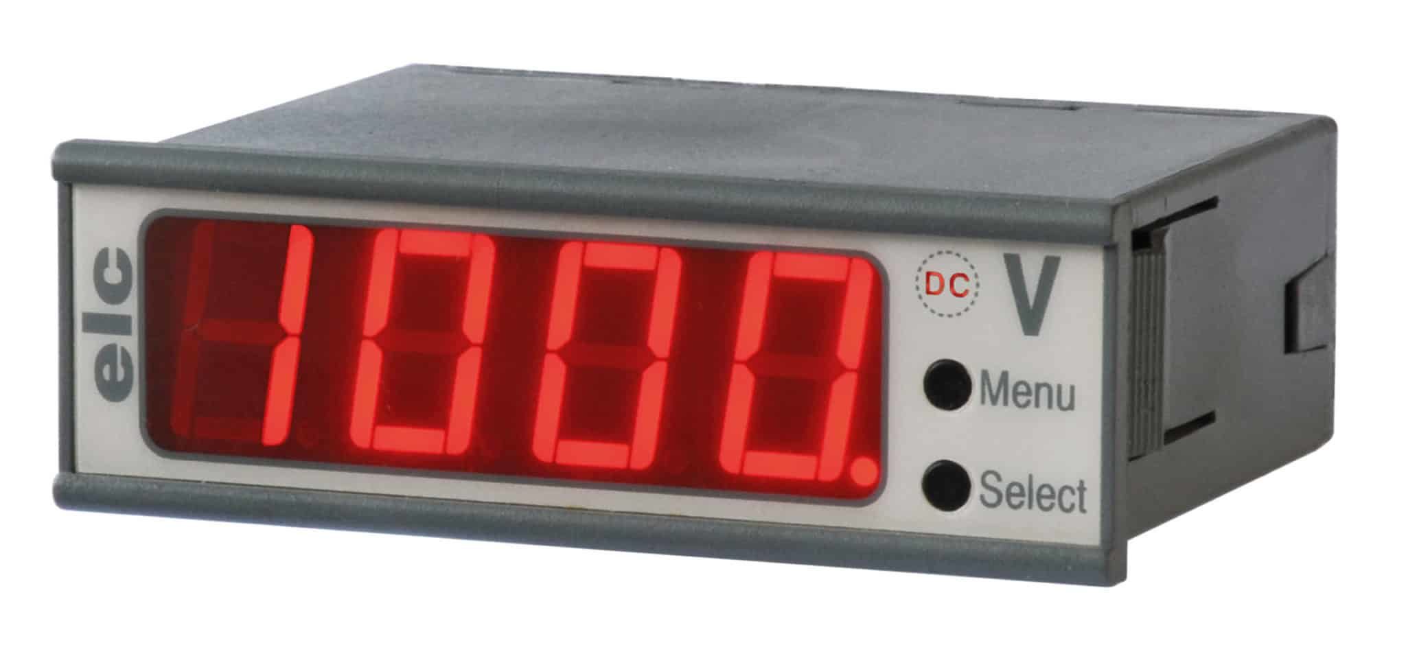 Voltmètre 3½ DIGITS à LED, configurable, RmsVrai - ELC